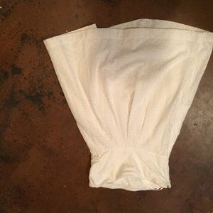 GAP white eyelet strapless dress size 2p